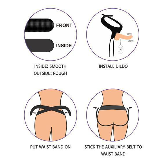 Страпон з вібрацією - Ingen Easy Strap-On Set 7.5" With Vibration Sex Aura Київ - фото 3