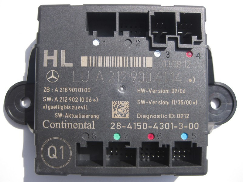 Mercedes-Benz  A2129004114 Блок керування задніх лівих дверей E-Class W212 C-Class W204 GLK X204 Одеса - фото 2