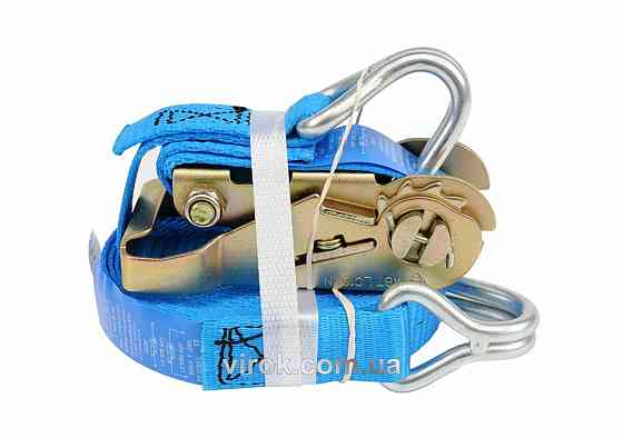 Пас для кріплення багажу з тріщаткою VOREL : 500 daN, 25мм х 5м [20] Одесса