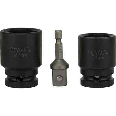 Набор головок DeWALT ударных торцевых 1/2" EXTREME IMPACT, 17 шт (DT7506) Винница