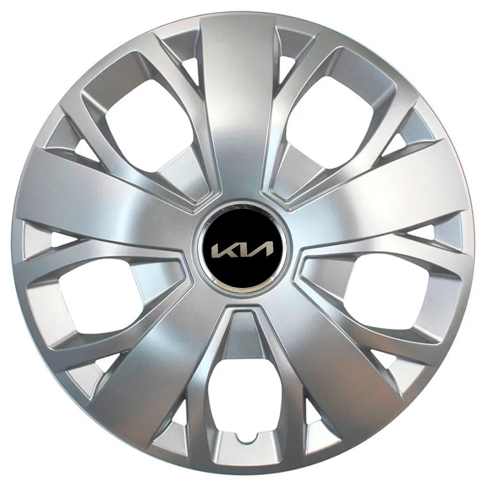 Автомобильные модельные колпаки R16 Kia NEW 420 4шт, SJS, серебристые Киев - изображение 1