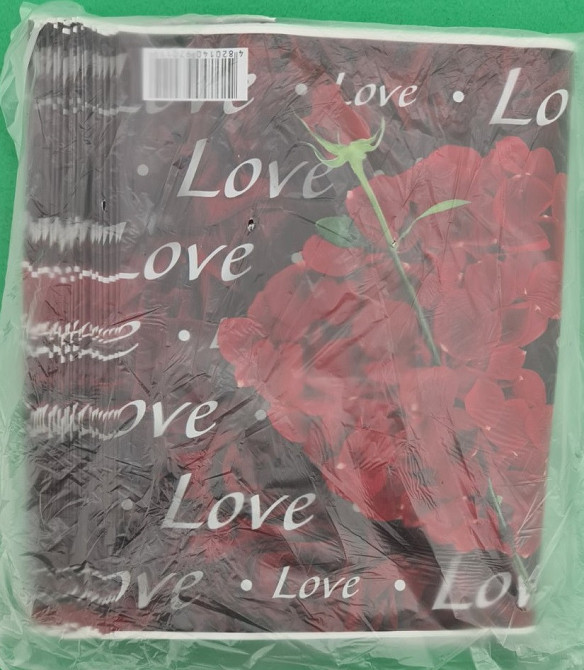 Пакет ламінований з петлевою ручкою "Серце з трояндою" 23см 29см 50мк (50 шт) Харків - фото 4