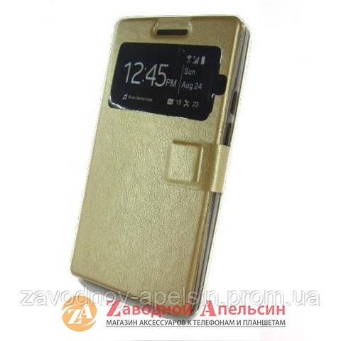 Чохол книжка Huawei P6 Smart Case золотий Одеса - фото 1