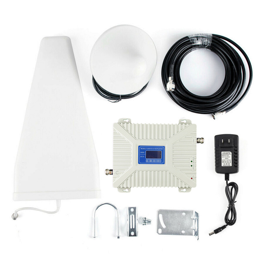 Комплект Репитер 2 диапазон 900/1800 МГц усилитель мобильной связи и интернета Aspor с антенной 10 Дб Киев - изображение 2