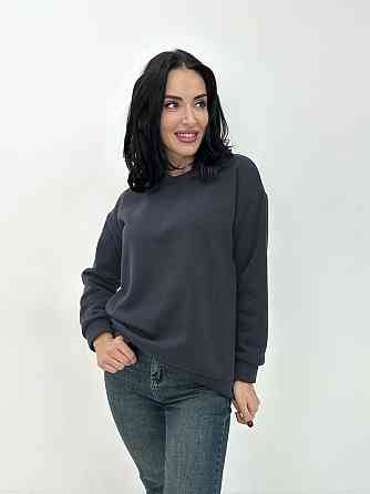 Базовий однотонний світшот "Stand" оптом | Норма і батал Графіт, 50-52 Київ