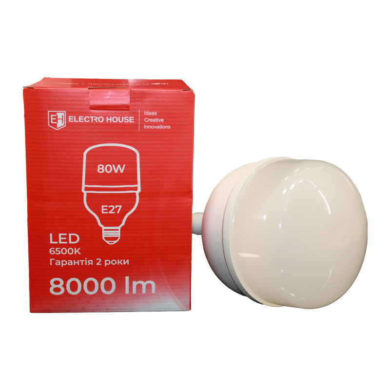 LED лампа Т160 80Вт E27  6500К 8000 Лм Дніпро - фото 1