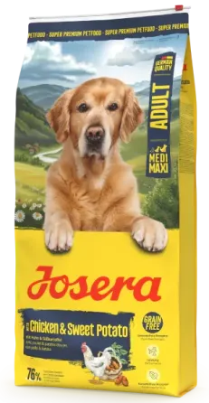 Сухой корм Josera Chicken&Sweet Potato Adult Medi/Maxi (Nature Energetic) беззерновой корм для активных собак, 12.5 кг Винница