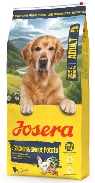 Сухой корм Josera Chicken&Sweet Potato Adult Medi/Maxi (Nature Energetic) беззерновой корм для активных собак, 12.5 кг Винница - изображение 3