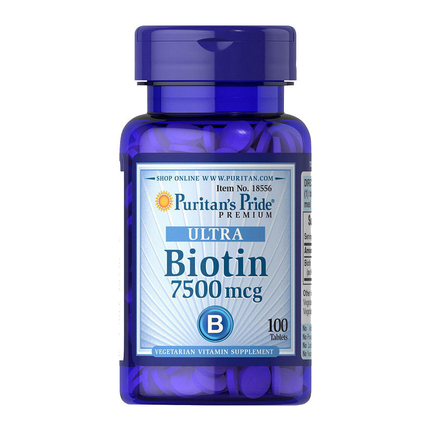 Ultra Biotin 7500 mcg (100 tabs) Луцк - изображение 1