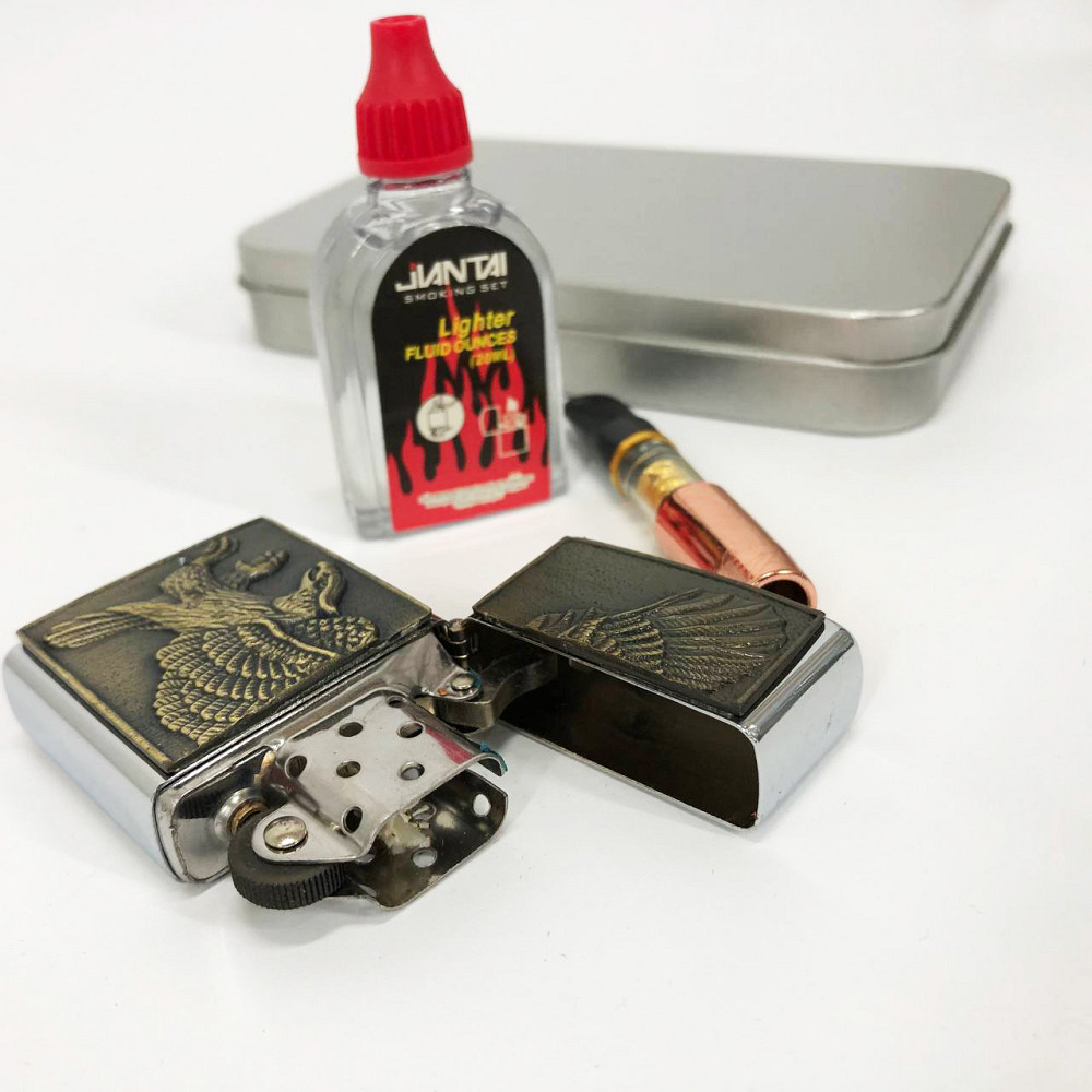 Оригинальная бензиновая зажигалка N9, Стильная зажигалка в подарок, Зажигалки бензиновые HA-27 Львов - изображение 8