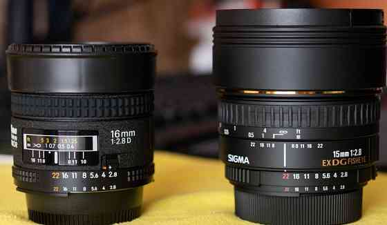 Об'єктив Sigma 15 mm. F2.8 EX DG Diagonal Fisheye. Харків