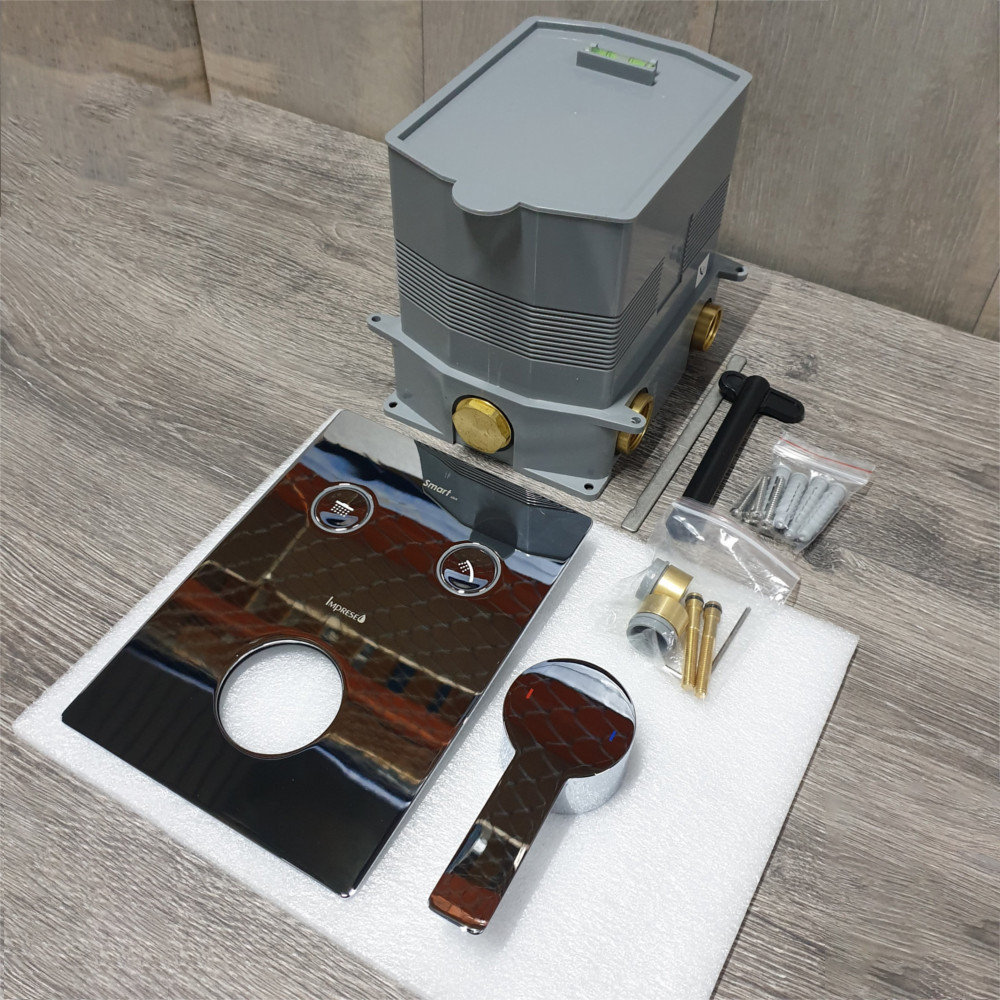 Термостат для ванни прихованого монтажу Imprese SMART CLICK на 2 споживача хром Київ - фото 4