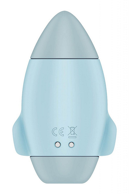 Вакуумный вибратор двойного действия в виде Ракеты Satisfyer Mission Control, голубой Sex Aura Киев - изображение 4