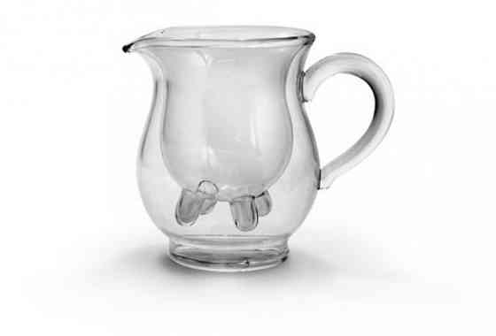 Кувшин детская чашка с двойным дном для молока Веселый Молочник Винница