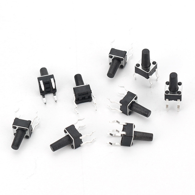 Кнопка тактова 6x6мм, 100 шт, радіодеталі Київ - фото 3