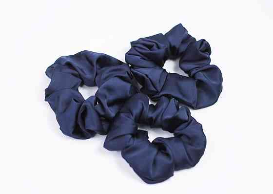 Гумка для волосся шовкова Синій Харків