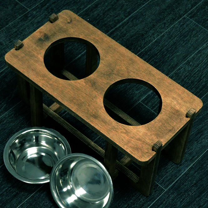 Подставка под миски для кошек 