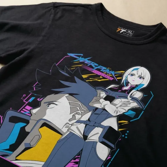 Футболка для підлітка хлопчика з принтом Cyber Punk Lucy and David Розмір 160 Anime11027 Дніпро