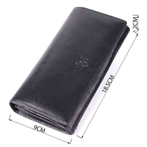 Женский вместительный кошелек из натуральной кожи Tony Perotti 20905_1 (3630 nero) Черный Киев