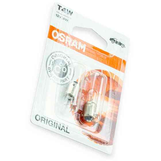 Автолампа 12V T4W BA9s (пара) A Мукачево