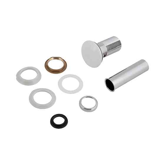 Донний клапан для раковини Qtap PU02O 225х70х70 White з переливом Київ