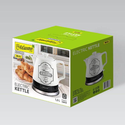 Електрочайник 1л 1000W кераміка (диск) MR-072 Maestro Житомир - фото 5