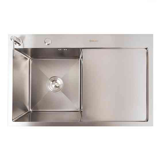 VALESO Кухонна мийка CM 78*50 L нержавійка VALESO Handmade (круглий сифон 3,0/0,8) Киев