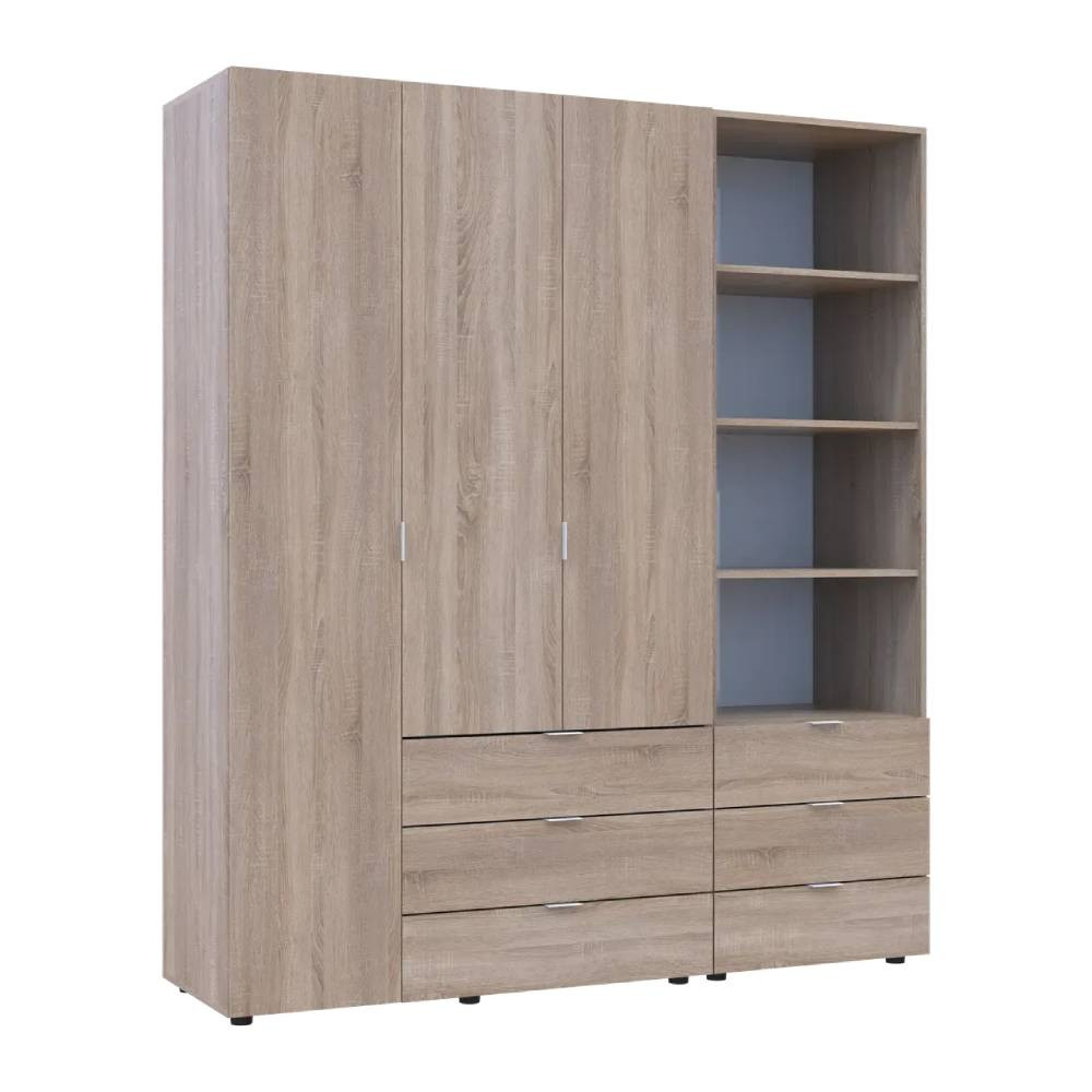 Шафа для одягу Doros Гелар Дуб сонома 3ДСП з пеналом 176.2х49.5х203.4 (DRS-011921) Дніпро - фото 8