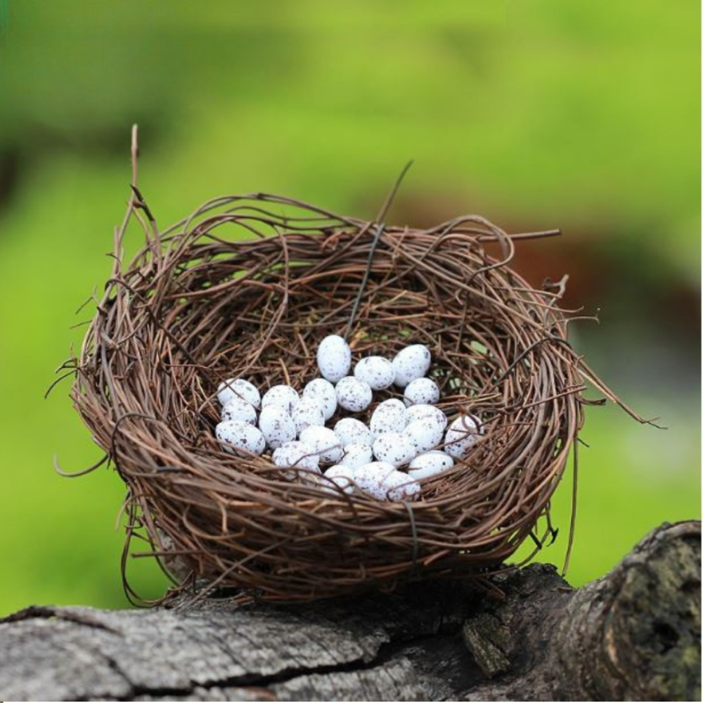 Фигурка Гнездышко для Пасхальных композиций, хенд-мейда, декора, творчества Яйце в крапочку Одесса - изображение 2