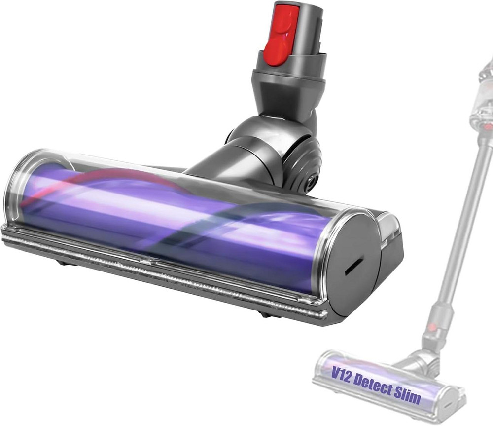 Електрична насадка для пилососа Dyson V12 Detect Slim Чорна Direct Drive турбо-щітка для твердих підлог і килимів, змінна насадка Київ - фото 1