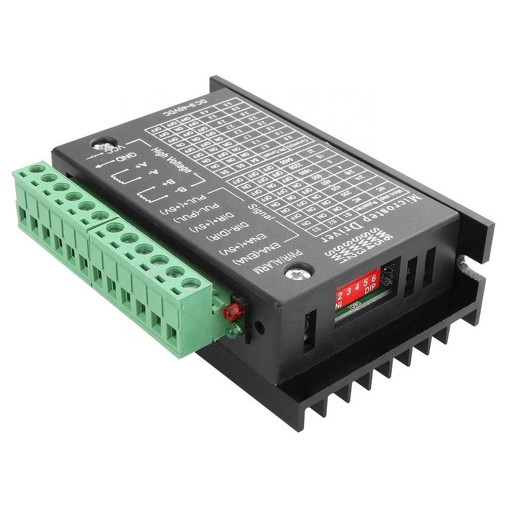 Драйвер крокового двигуна TB6600 9-42 В 4 А з металевим корпусом, модуль керування кроковим мотором Київ - фото 1