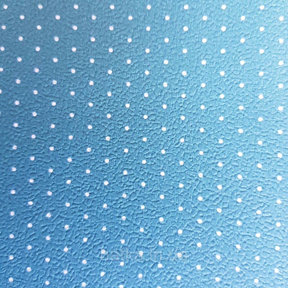 Обои виниловые на флизелине 0.53х10.05 Rasch Textil Petite Fleur 5 точки белые на бирюзовом Киев - изображение 1