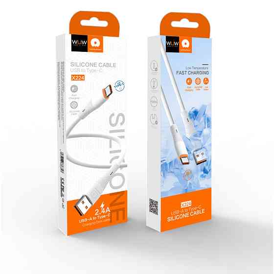 Кабель WUW-X224/TPC USB Type-C 2,4А white Одесса