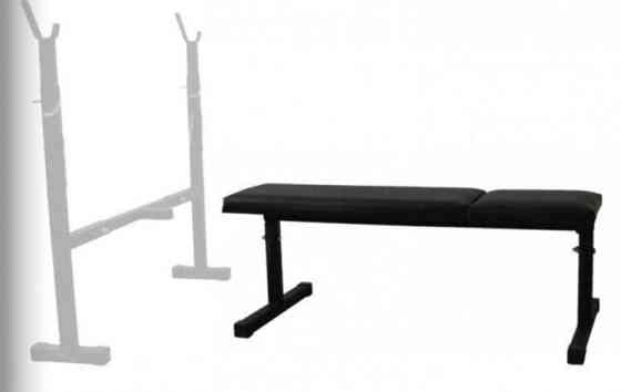Скамья для жима + штанга 72 кг Гантели, гири, штанги и диски композитные набор Киев