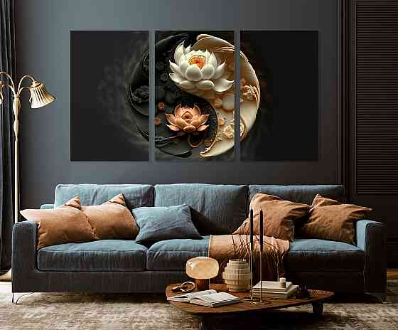 Модульная картина в гостиную / спальню   Інь-Янь   ART-171_3A Киев