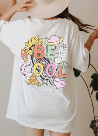 Футболка жіноча з принтом  46 Біла 2664083384 Дніпро