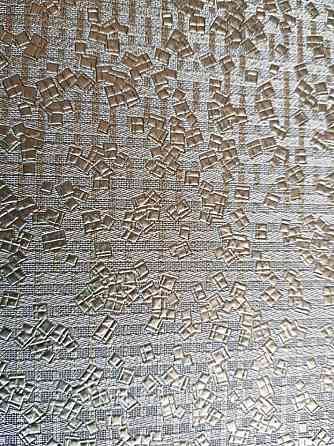 Обои Marburg Tango 58846 лофт геометрия маленькие квадраты золотистые на зеленом фоне 10.05 х 0.70 м. Киев