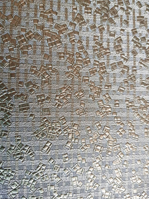 Шпалери Marburg Tango 58846 лофт геометрія маленькі квадрати золотисті на зеленому тлі 10.05 х 0.70 м. Київ - фото 2