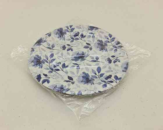 Бумажная тарелка с рисунком  18см