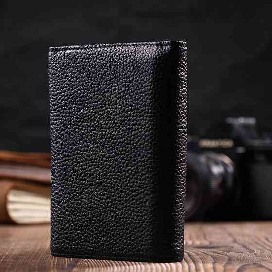 Комбинированный кошелек для женщин из натуральной кожи Черный (Tony Bellucci) Киев