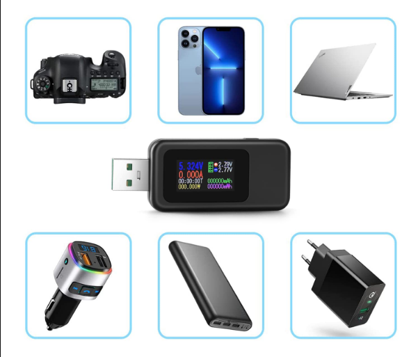 USB тестер Atorch U96P 13 в 1, вимірювач струму, напруги, ємності, потужності, D+/D- Київ - фото 4