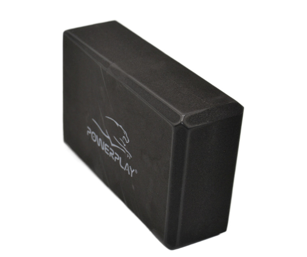 Блоки для йоги 2 шт. (пара) PowerPlay 4006 Yoga Brick EVA Чорні Луцк - изображение 7