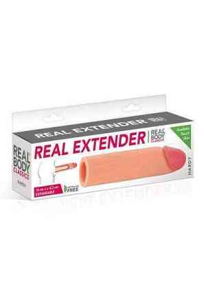 Насадка на член Real Body — Real Extender HARDY с открытой головкой Sex Aura Киев