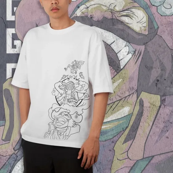 Футболка для підлітка хлопчика з принтом Ван Пис Luffy 140un God Розмір 160 Anime10153 Дніпро