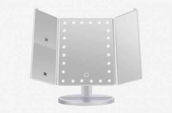 Зеркало с подсветкой LED фигурное, Косметическое usb зеркало для макияжа с подсветкой UF-24 Львов