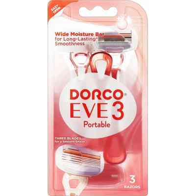 Бритва Dorco Eve 3 Portable Одноразова Для жінок 3 шт. (8801038592633) Вінниця