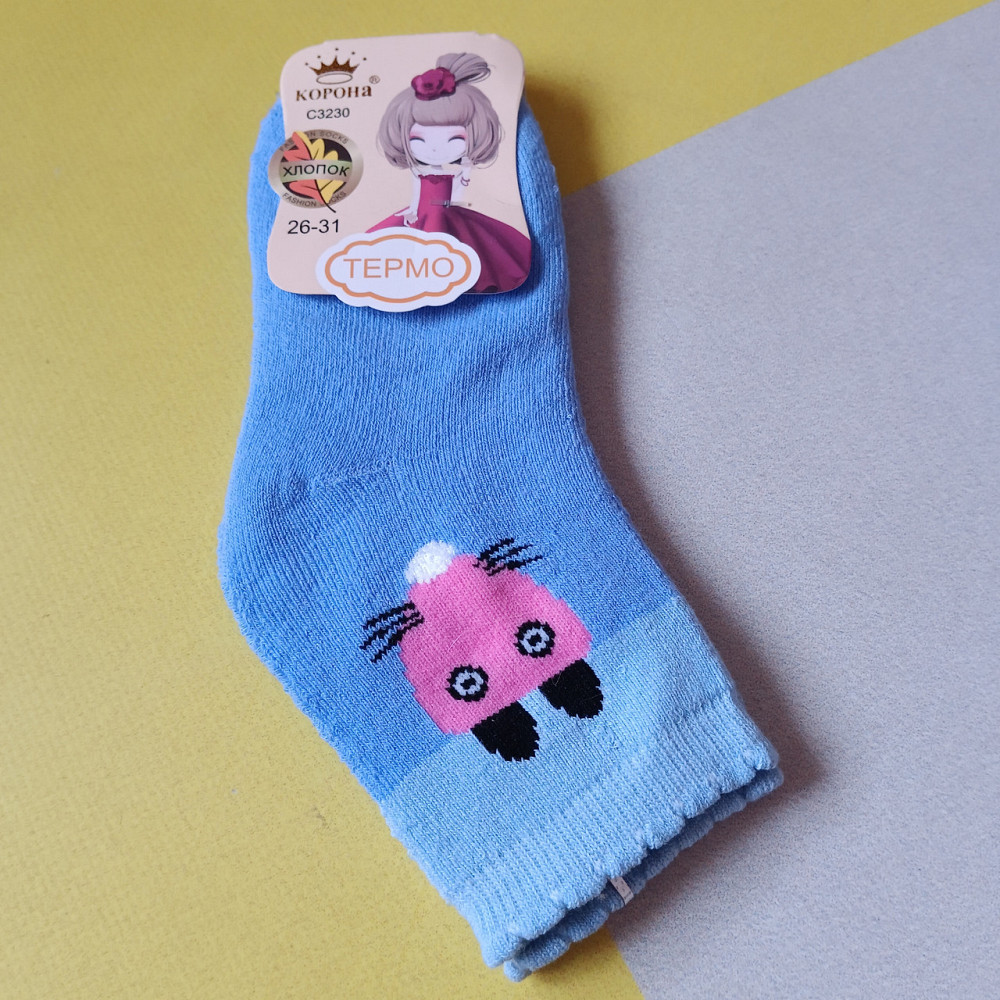 Носки теплые термо для девочек 5-6 лет остання пара Киев - изображение 1