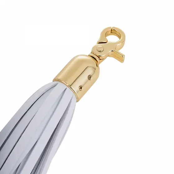 Металева анальна пробка Хвіст поні LOCKINK SEVANDA White Pony-Tail Anal Pear-shape Plug Львів