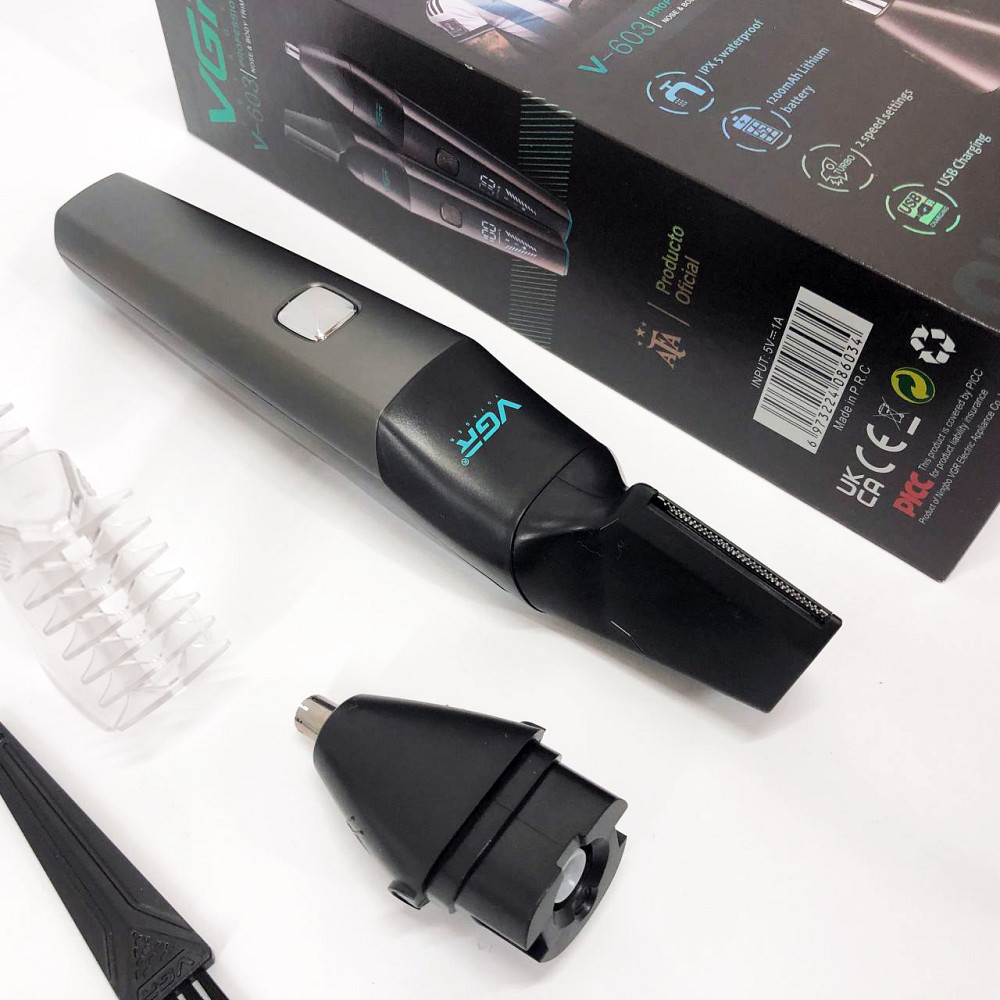 Тример для носа і вух хорошої якості VGR 2 до 1 V-603, Тример для гоління вух бритва носа FN-41 Львів - фото 14