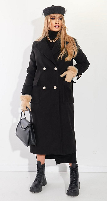 Чорне пальто (42) Київ - фото 5